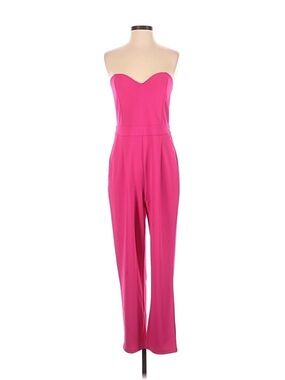 Express Fuchsia Pink Heart Shaped Jumpsuit Small